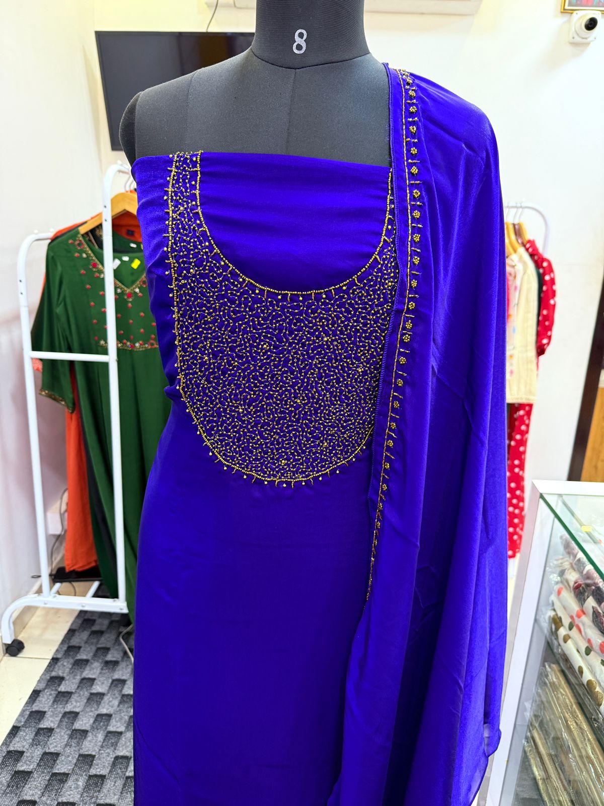LS0101 - Partywear Unstitched Salwar Materials