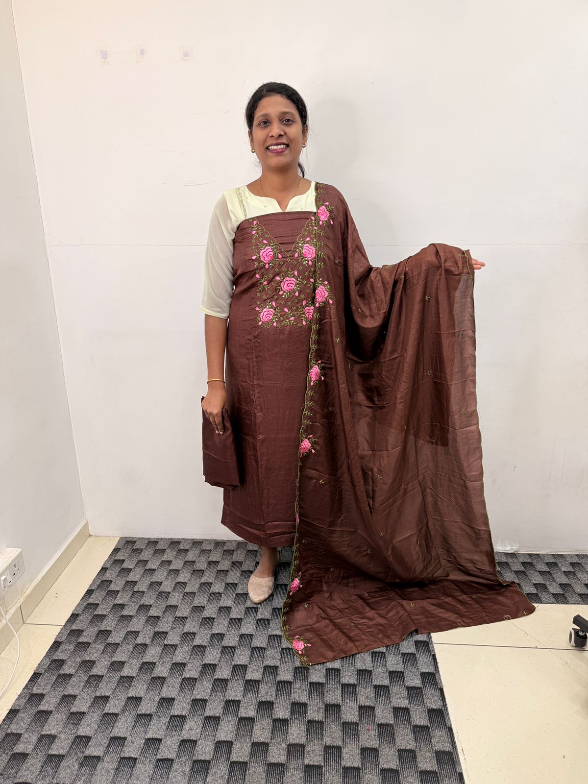 LS0163 Vichithra silk unstitched material