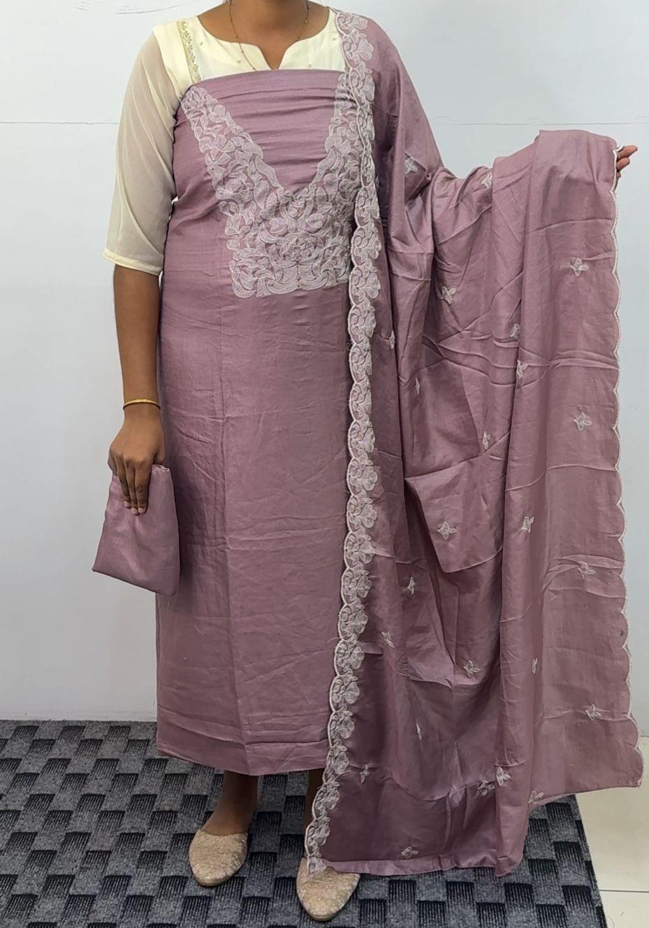 LS0167 Vichithra silk Unstitched Material